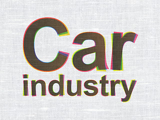 Image showing Industry concept: Car Industry on fabric texture background