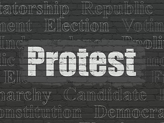 Image showing Politics concept: Protest on wall background