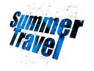 Image showing Travel concept: Summer Travel on Digital background