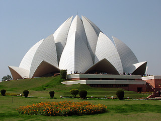 Image showing Bahai Temple, New Delhi, India