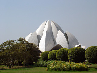 Image showing Bahai Temple, New Delhi, India