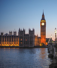 Image showing Houses of Parliament in London