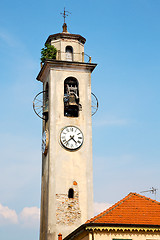 Image showing monument   tower in italy  stone and bell