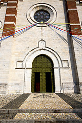 Image showing  italy  lombardy    in  the varano borghi     church  closed bri