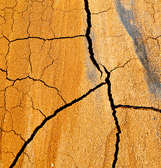 Image showing  lanzarote  spain texture abstract  dry sand 