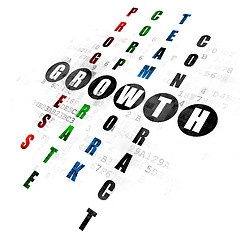 Image showing Finance concept: Growth in Crossword Puzzle