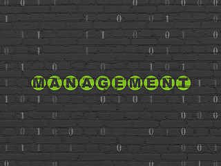 Image showing Finance concept: Management on wall background