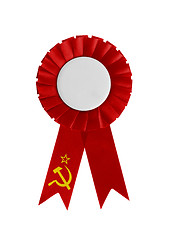 Image showing Award ribbon isolated on a white background