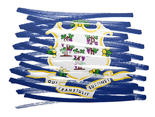 Image showing Flag illustration - Connecticut