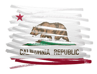 Image showing Flag illustration - California