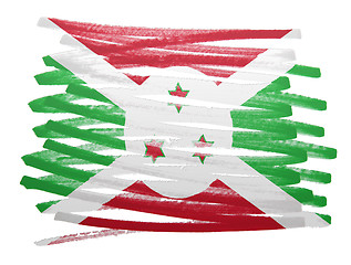 Image showing Flag illustration - Burundi