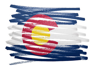 Image showing Flag illustration - Colorado