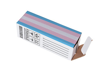 Image showing Concept of export - Product of Trans Pride