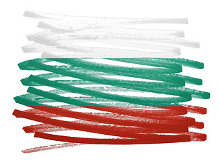 Image showing Flag illustration - Bulgaria