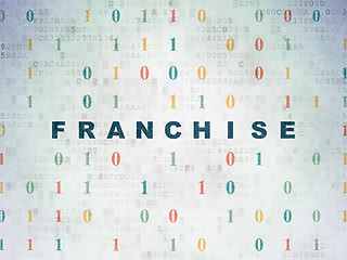 Image showing Business concept: Franchise on Digital Paper background