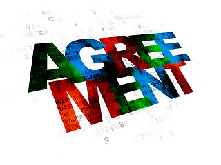 Image showing Business concept: Agreement on Digital background