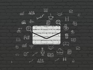 Image showing Business concept: Email on wall background