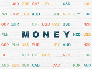 Image showing Currency concept: Money on wall background