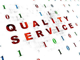 Image showing Business concept: Quality Service on Digital background