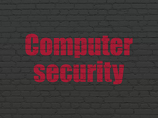 Image showing Safety concept: Computer Security on wall background