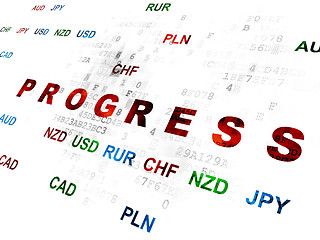 Image showing Finance concept: Progress on Digital background