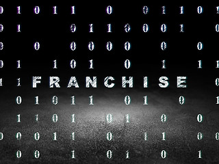 Image showing Finance concept: Franchise in grunge dark room