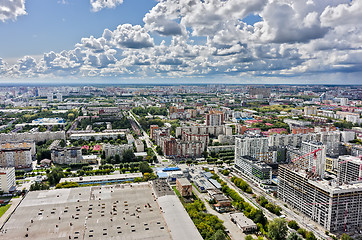 Image showing Construction site of residential house in Tyumen