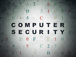 Image showing Security concept: Computer Security on Digital Paper background