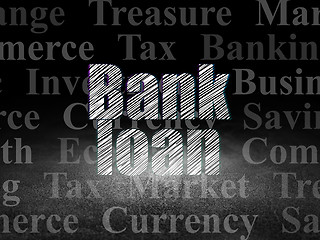 Image showing Banking concept: Bank Loan in grunge dark room