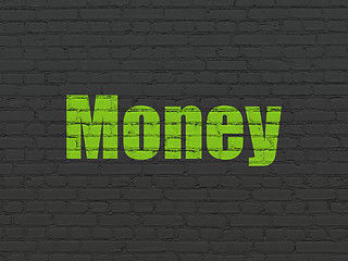 Image showing Banking concept: Money on wall background