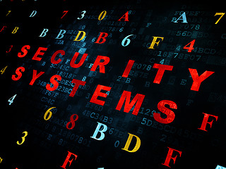 Image showing Security concept: Security Systems on Digital background
