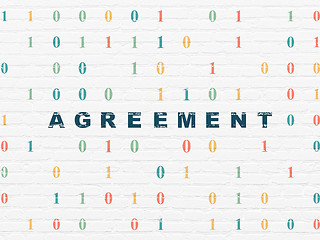 Image showing Business concept: Agreement on wall background