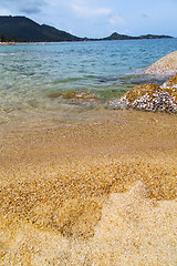 Image showing   samui   bay asia isle white  beach     and south c  sea 