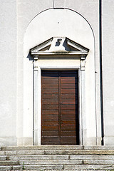 Image showing   italy  sumirago varese  the old door entrance 