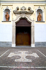 Image showing  vanzaghello italy   church    and mosaic sunny  