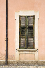 Image showing window  varese palaces italy    in the concrete  brick