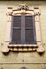 Image showing window  varese palaces italy azzate     abstract      wood  blin