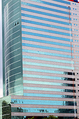 Image showing asia bangkok  thailand reflex of some blue palace 