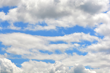 Image showing clouds in the blue sky