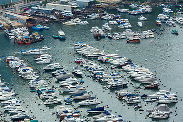 Image showing Sheltered harbour in Hong Kong