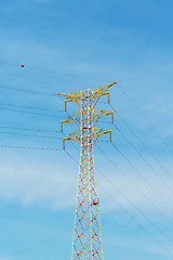 Image showing Metal tower of Power Lines