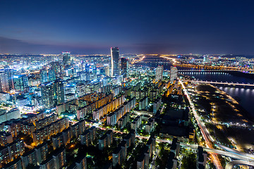 Image showing Seoul City and Downtown skyline