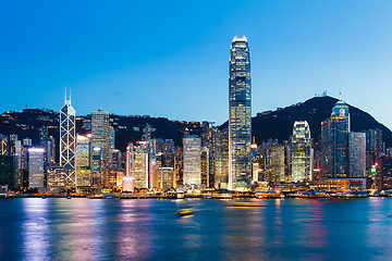 Image showing Victoria Harbour in Hong Kong