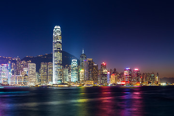 Image showing Hong Kong city at night