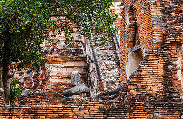 Image showing Historic architecture in Ayutthaya