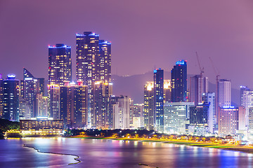 Image showing Busan, South Korea skyline at Haeundae District