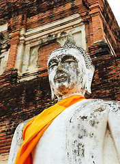 Image showing Ancient Buddha in Ayuthaya, Thailand