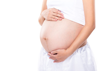 Image showing Belly of pregnant woman 