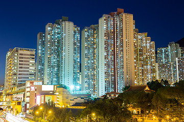 Image showing Apartment building in Hong Kong