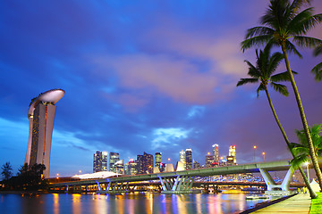 Image showing Singapore city skyline